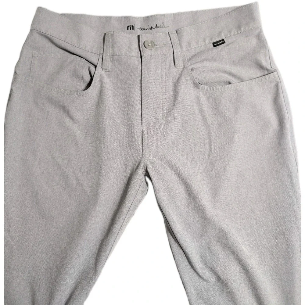 Travis Mathew Open to Close 2.0 Pants Mens 30x32 Gray Stretch Golf Casual